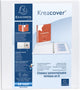 Exacompta 10x classeur à anneaux kreacover en pp avec 4 anneaux en D de 50mm - a4 maxi - blanc - 51844e