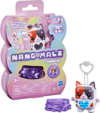 Nano-mals purrnelope le chat calico - électronique - plus de 70 réactions - interactif