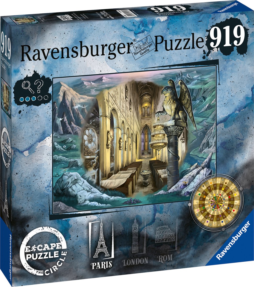 Ravensburger escape the circle puzzel paris - legpuzzel - 920 stukjes