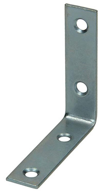 Mack 1013296 - 4 carrés pliés galvanisés 55x55x15x2mm | 10 pièces