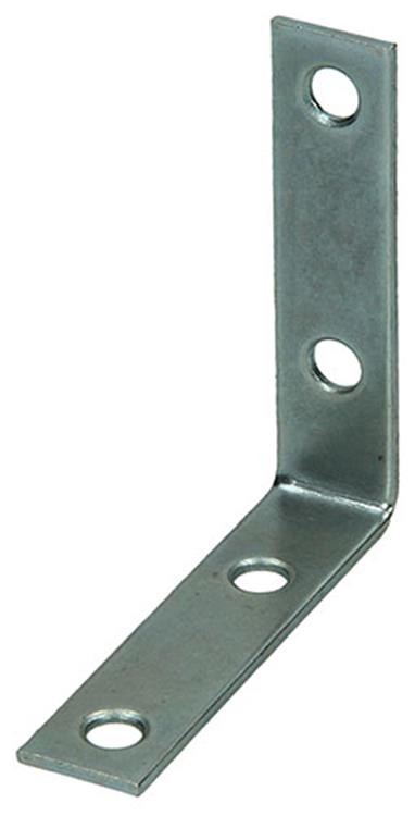 Mack 1013297 - 4 carrés pliés galvanisés 63x63x16x2mm | 10 pièces
