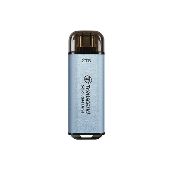 Transcende Transcende TS512GESD300C ESD300C SSD externe, 500 Go, USB Type-C, 10 Gbps, 1050 950 Mo, bleu