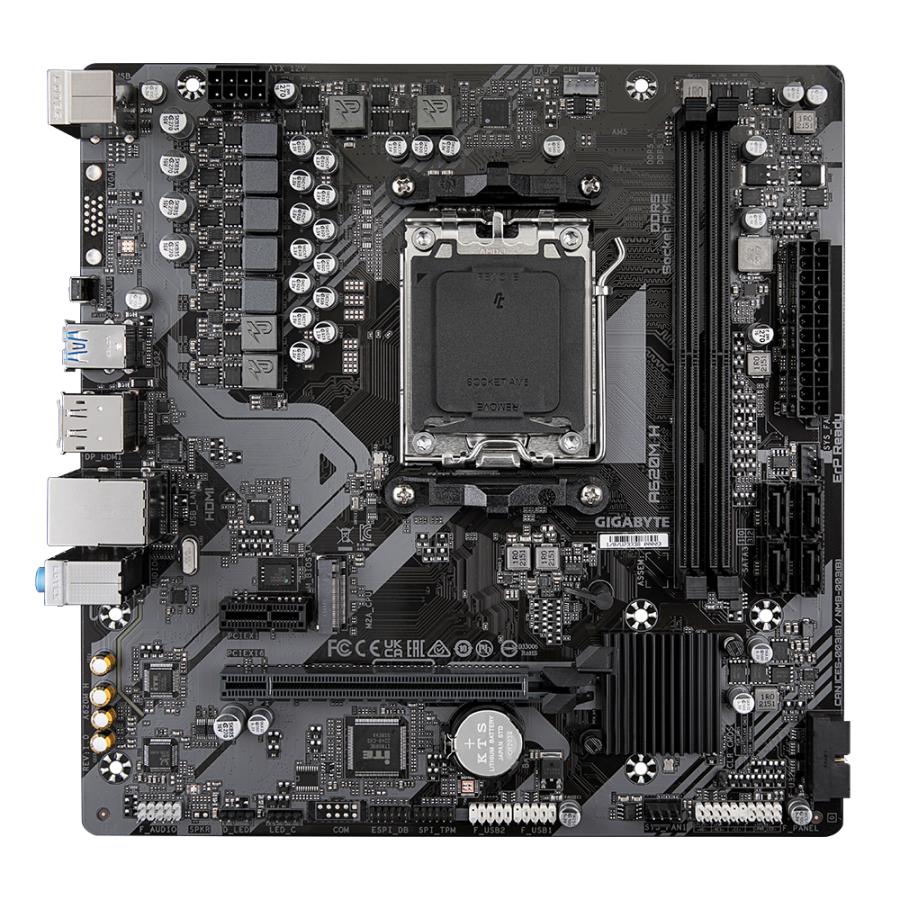 Gigabyte Gigabyte A620M H, MATX, AMD AM5, A620, DDR5, 96 Go, USB 3.2 GEN 1, M.2, GBE LAN