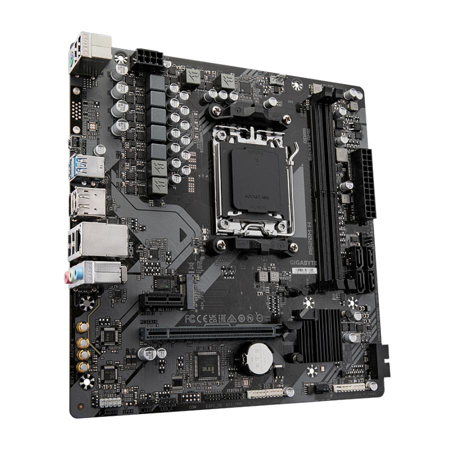 Gigabyte Gigabyte A620M H, MATX, AMD AM5, A620, DDR5, 96 Go, USB 3.2 GEN 1, M.2, GBE LAN