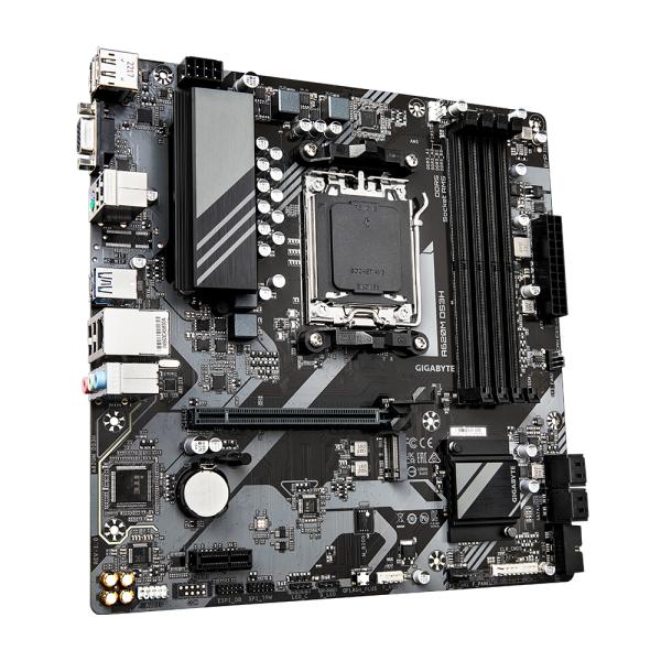 Gigabyte Gigabyte A620M DS3H (Rev. 1.0) AMD AM5, A620, DDR5-SDRAM, 192 Go, USB 3.2 GEN 1, M.2, GBE LAN