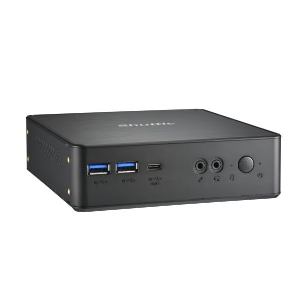 Shuttle Shuttle NC40U XPC NANO PC NC40U MINI PC Barebone, Intel Celeron 7305U, 6X USB3.2, 2x M.2, LAN, 24 7 7