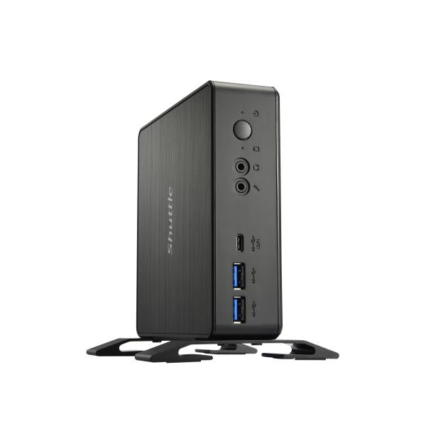 Shuttle Shuttle NC40U XPC NANO PC NC40U MINI PC Barebone, Intel Celeron 7305U, 6X USB3.2, 2x M.2, LAN, 24 7 7