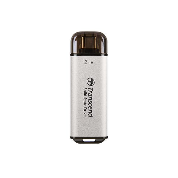 Transcende Transcende TS1TET300S ESD300S SSD externe, 1 To, USB Type-C, 10 Gbps, 1050 950 Mo, argent