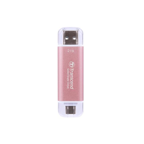 Transcende Transcende TS1TET310P ESD310P SSD externe, 1 To, USB 10 Gbps, type C A, 1050 950 Mb, rose