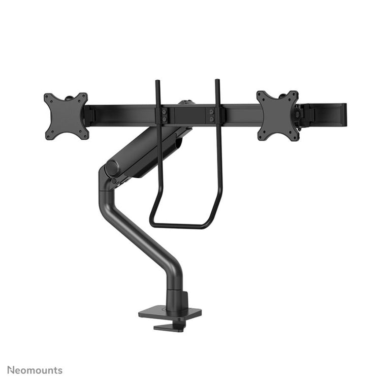 Neomounts DS75S-950BL2 support de bureau en mouvement complet, 2x 17-27, 8 kg, 100x100 mm, noir