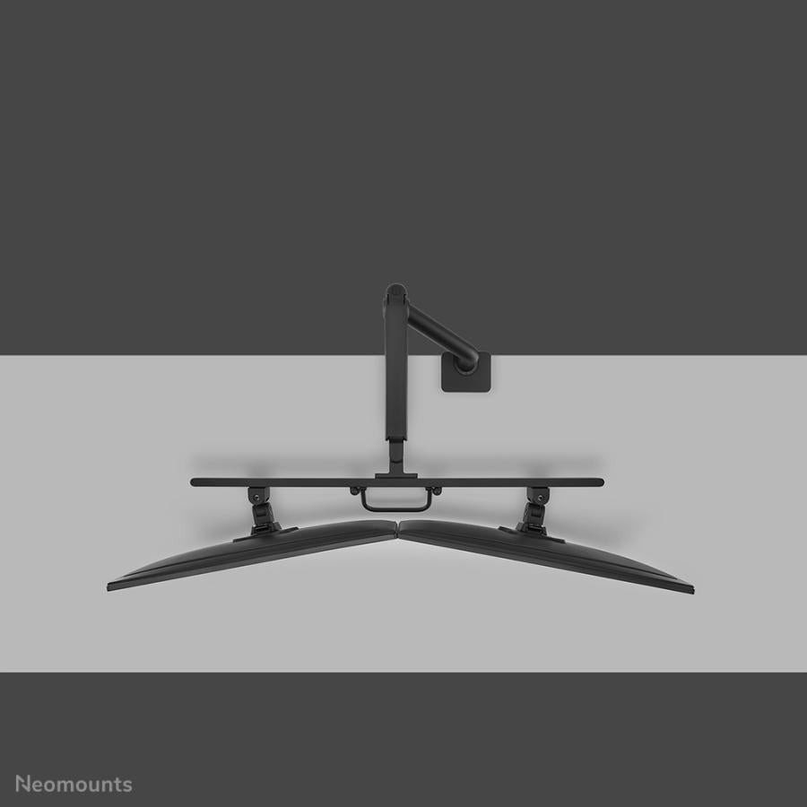 Neomounts DS75S-950BL2 support de bureau en mouvement complet, 2x 17-27, 8 kg, 100x100 mm, noir
