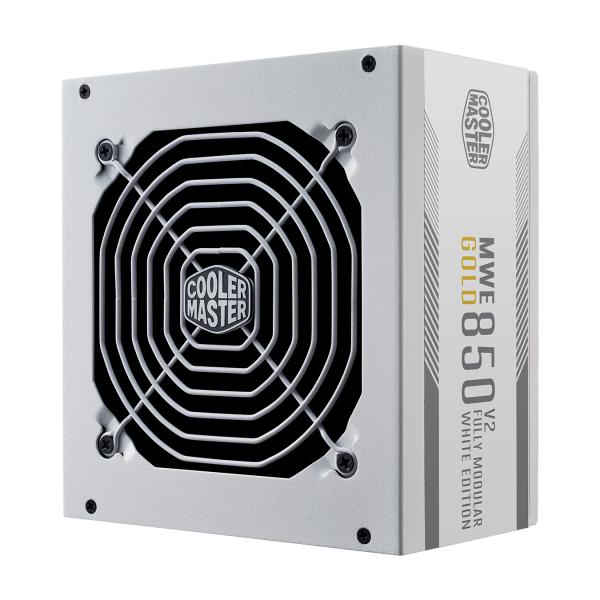 Refroidisseur maître refroidisseur MPE-8501-Aake-3G MWE GOLD V2 EU, 850W, ATX3.0, 12VHPWR, = 90%, 120 mm, blanc