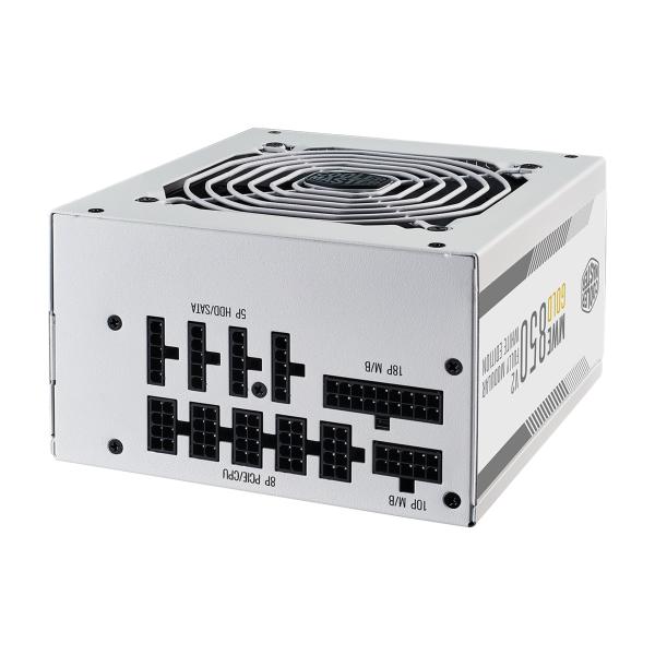 Refroidisseur maître refroidisseur MPE-8501-Aake-3G MWE GOLD V2 EU, 850W, ATX3.0, 12VHPWR, = 90%, 120 mm, blanc