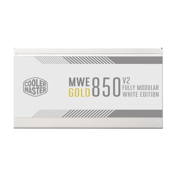 Refroidisseur maître refroidisseur MPE-8501-Aake-3G MWE GOLD V2 EU, 850W, ATX3.0, 12VHPWR, = 90%, 120 mm, blanc