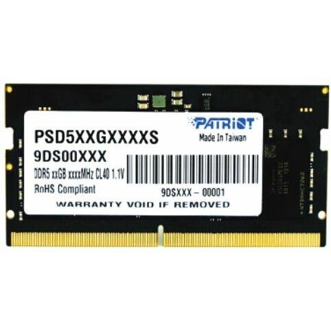PATRIOT PSD58G480041S SIGNATHINE-LINE SODIMM, 8 Go, 4800 MHz, DDR5