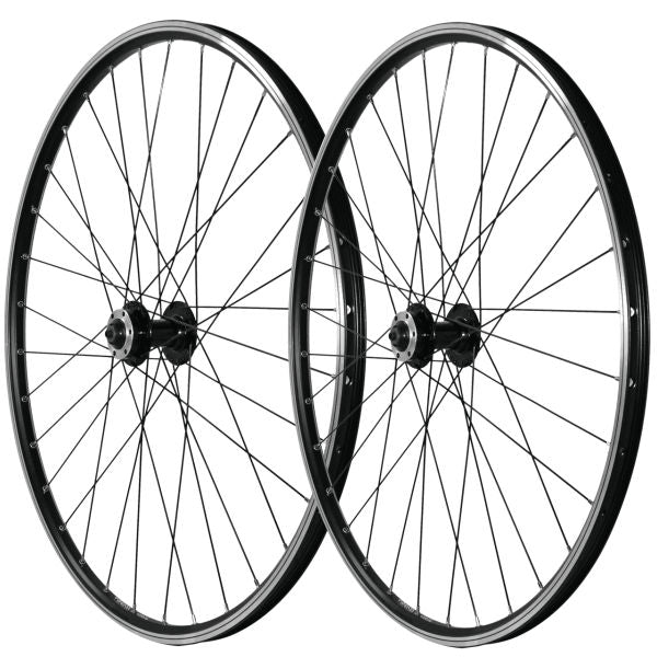 Paire de roues Rodi viper 19 28 - 32 rayons - Support de disque de frein 6 boulons - 8 9 10 11 vitesses - noir - blocage rapide