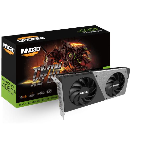 Inno3d Inno3d N406T2-16D6X-17805N GEFORCE RTX 4060 TI TWIN X2OC, 16 Go GDDR6, 128 bits, 2595, 18 Gbps