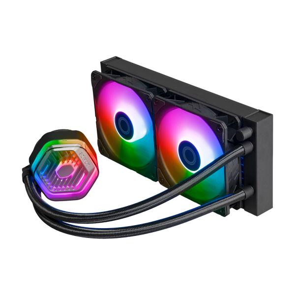 Cooler Master Coler Mlx-D24M-A25PZ-RW Masterliquid 240 Atmos Argb, 4 broches, 2x 120 mm, 690-2500 tr / min