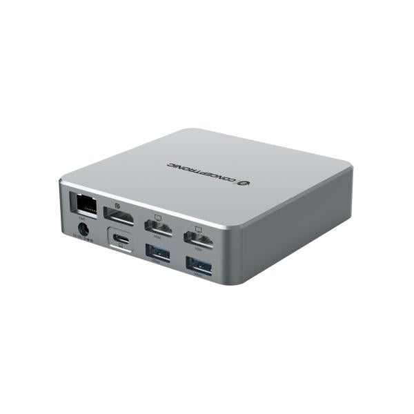 Conceptronic Concepttronic Donn25g 15-in-1 DisplayLink USB 3.2 Station d'accueil Gen 2, Type-C 10 Gbps, USB-A X2