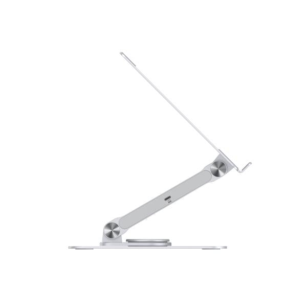 Concepttronic Concepttronic Donn27G Stand d'ordinateur portable avec station d'accueil 7-en-1, 360 ° Rotation, USB 3,2 Gen 1 Type-C