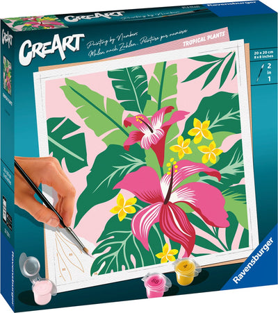 Ravensburger Creart peinture sur le nombre de plantes tropicales