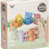Lobbes bain animaux famille pastel, 9 pcs.
