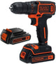 Tournevis Black+decker bdcdc18b 18v 2x1,5ah - 1 vitesse | 2x batteries 18v 1,5ah + chargeur 200ma - bdcdc18b-qw