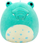 Peluche peluche Squishmallows - alligator tortuga bleu-vert, 40cm
