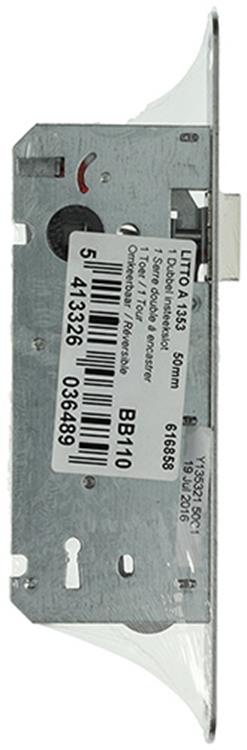 Yale 1014136 - 1 serrure double mortaise réversible. lr a1353 50mm | 2 pièces