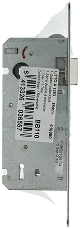 Yale 1014137 - 1 serrure double mortaise réversible. lr a1353 55mm | 2 pièces