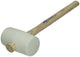 1011132 - marteau en caoutchouc blanc, manche en frêne réf. 2 113x65mm 520gr | 3 pièces