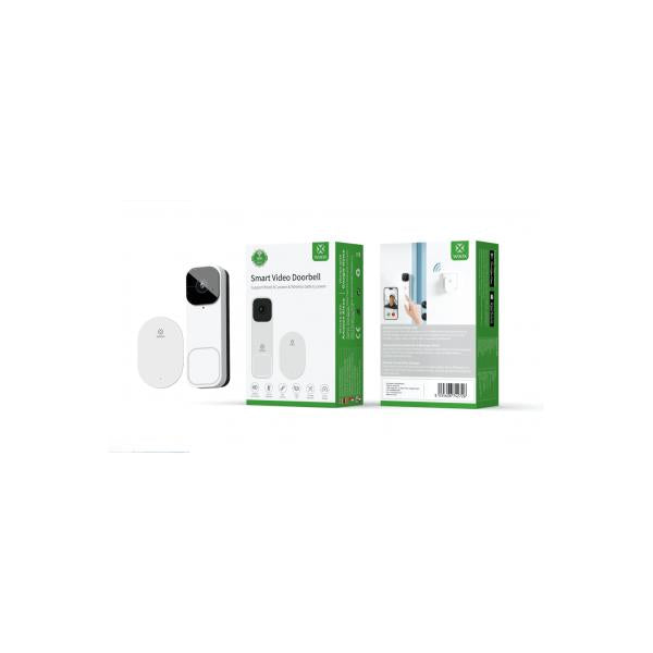 WOX WOX R4331 Video Doorbell à l'intérieur, FHD, 3MP, 1 2,8 CMOS, IP65, Wi-Fi 802.11 B G, blanc