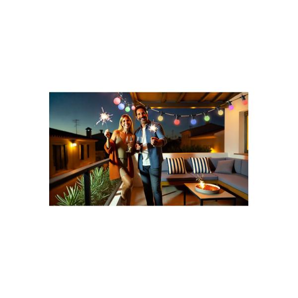 Wox Wox R5195 Decorative Slinger 9m RGB + CCT, Google Assistant Amazon Alexa, IP65