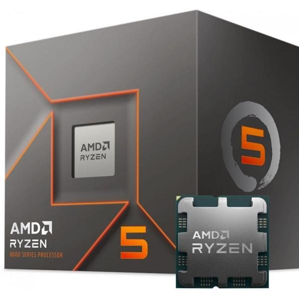 AMD AMD 100-000001591 Ryzen 5 8400F Plateau, AMD AM5, 6-Core HTT, 4,2 4,7 GHz, 16 Mo L3, 65 W