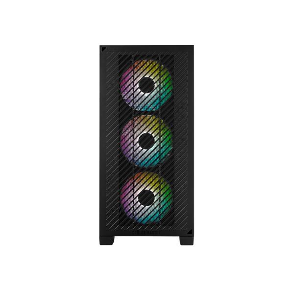 Cooler Master E301-KGNN-S00 Elite 301 Black Argb, ATX, fenêtre, USB 3.2 Gen 1 Type-C, 3x 120 mm Argb