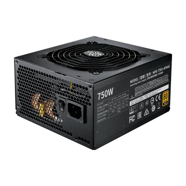 Cooler Master MPE-7501-AADEU MWE GOLD 750 V2 ATX3.1, 750W, 90% @typical, entièrement modulaire, 120 mm