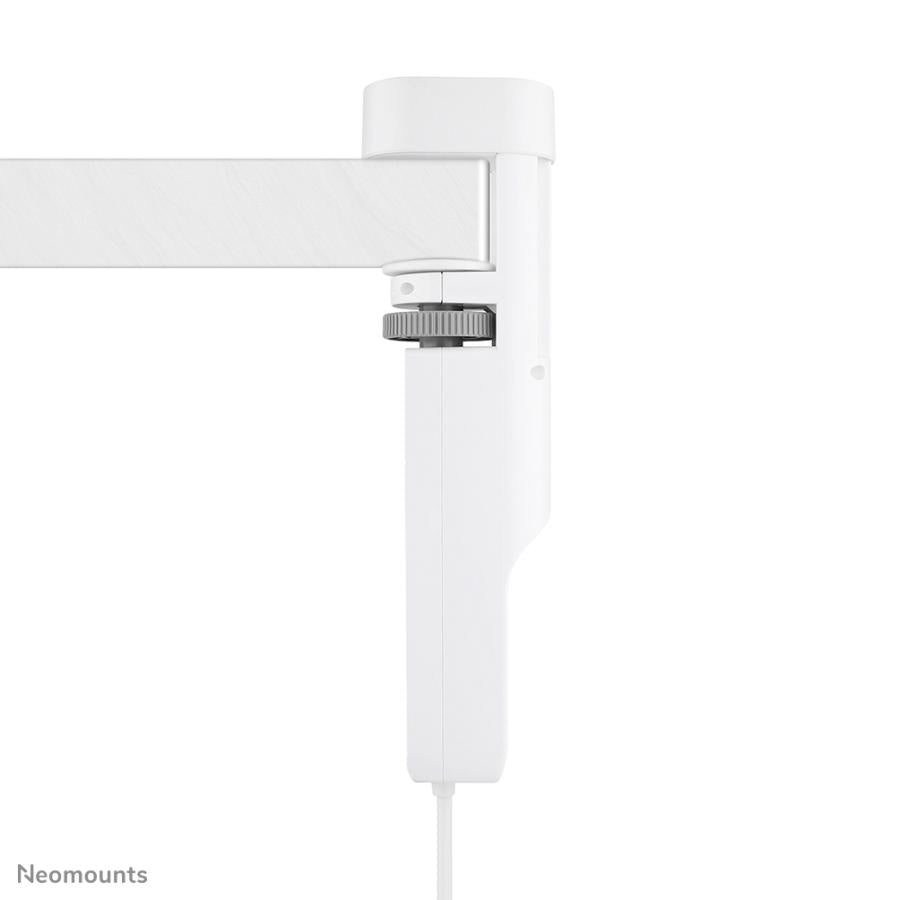 NEOMOUNTS DS22-840WH6 PIOGNE DE BUREAU avec pince, 1,4 m, intérieur, type F, plastique, blanc, livraison de puissance