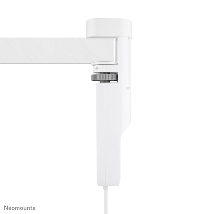 NEOMOUNTS DS22-840WH6 PIOGNE DE BUREAU avec pince, 1,4 m, intérieur, type F, plastique, blanc, livraison de puissance