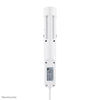 NEOMOUNTS DS22-840WH6 PIOGNE DE BUREAU avec pince, 1,4 m, intérieur, type F, plastique, blanc, livraison de puissance