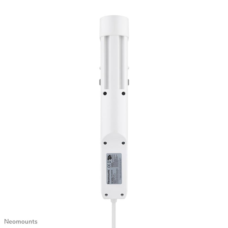 NEOMOUNTS DS22-840WH6 PIOGNE DE BUREAU avec pince, 1,4 m, intérieur, type F, plastique, blanc, livraison de puissance