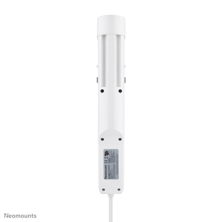 NEOMOUNTS DS22-840WH6 PIOGNE DE BUREAU avec pince, 1,4 m, intérieur, type F, plastique, blanc, livraison de puissance