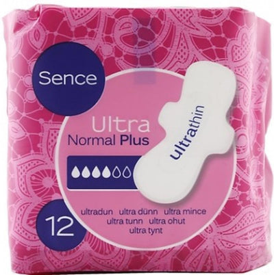 Sence serviettes hygiéniques normal plus ultra fines 12 pièces