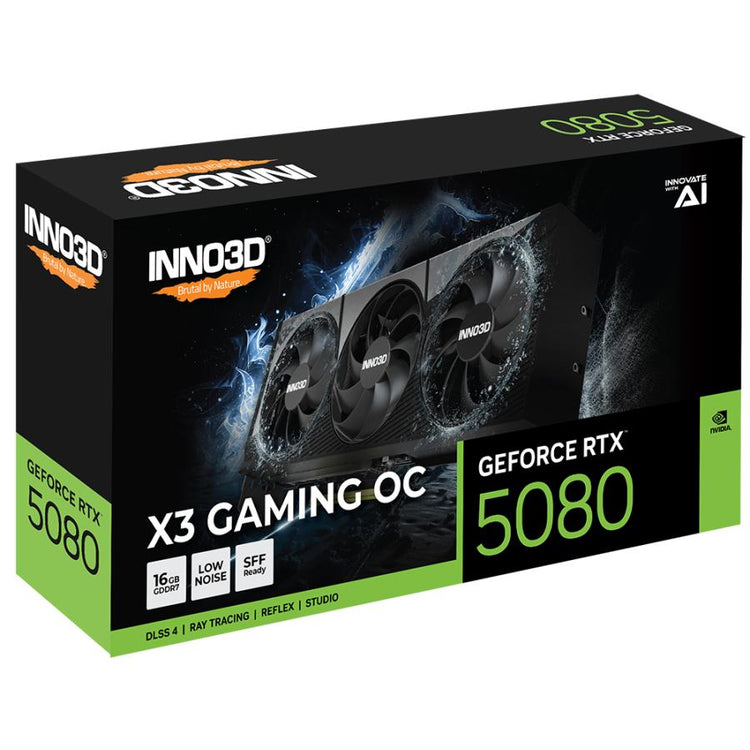 Inno3d G50803-16d7x-17603930 RTX 5080 X3 Gaming OC, 16 Go, GDDR7