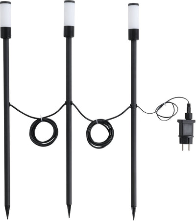 Piquet extérieur Eglo Zancaro 1 - LED - 60 cm - noir et blanc - RGB