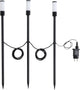 Piquet extérieur Eglo Zancaro 1 - LED - 60 cm - noir et blanc - RGB