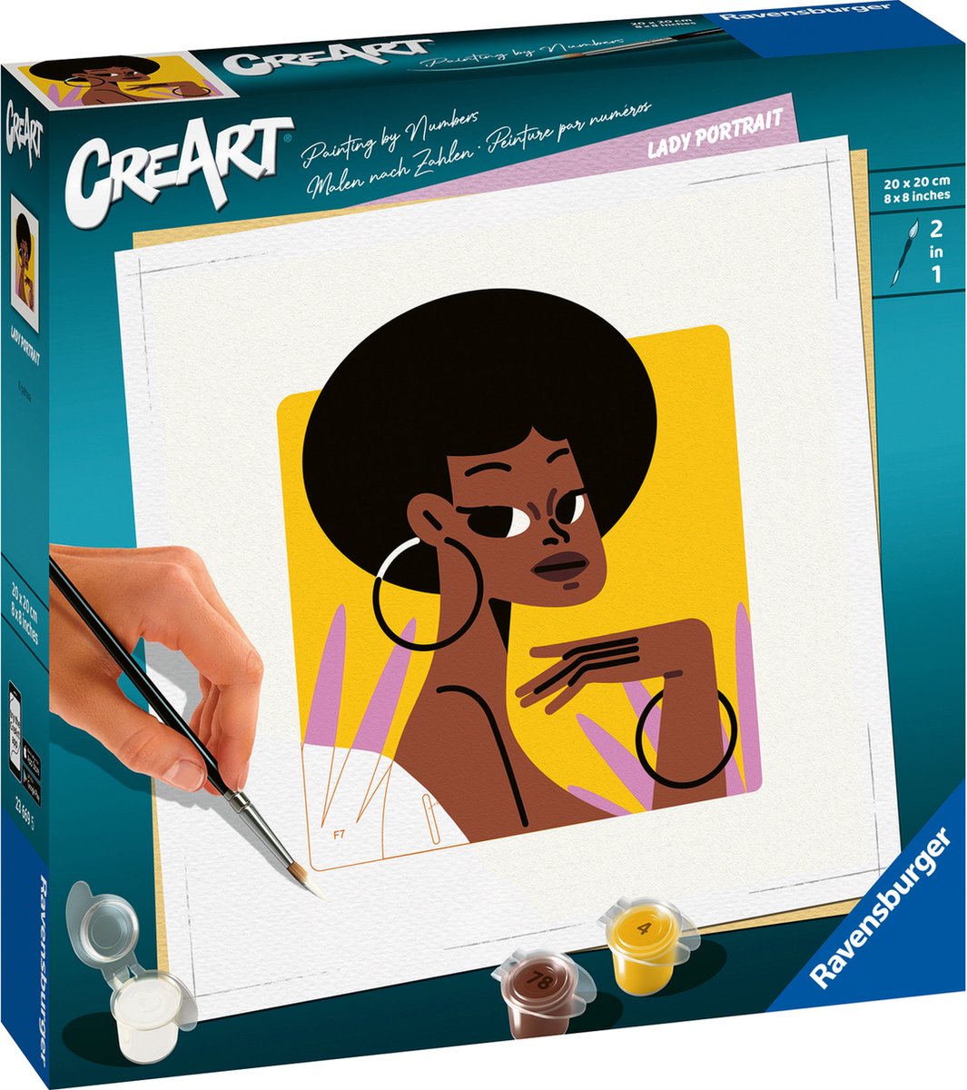 Ravensburger Creart Painting by Number - Portrait féminin