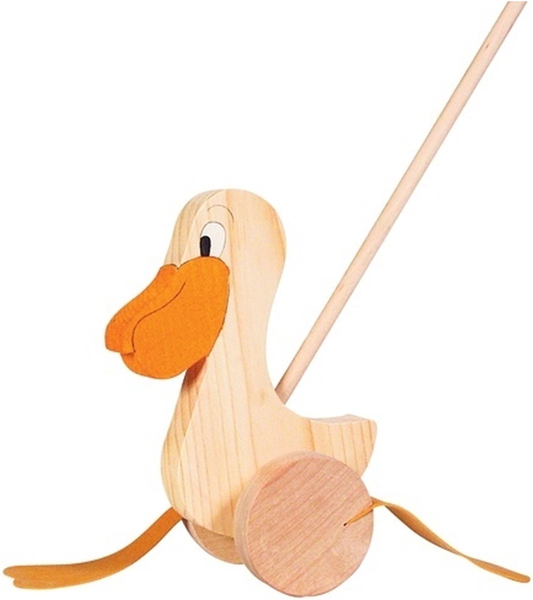 GOKI WOODEN PUSH PUSTER PELIKAAN