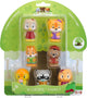 Klorofil set de jeu la famille - figurines de jeu ensemble de 7 poupées différentes - poupées familiales - jouets pour enfants - à partir de 18 mois - 7 pièces