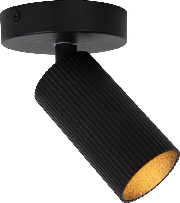 Clubs Lucide - spot de plafond (plafonnier) - 1xgu10 - noir