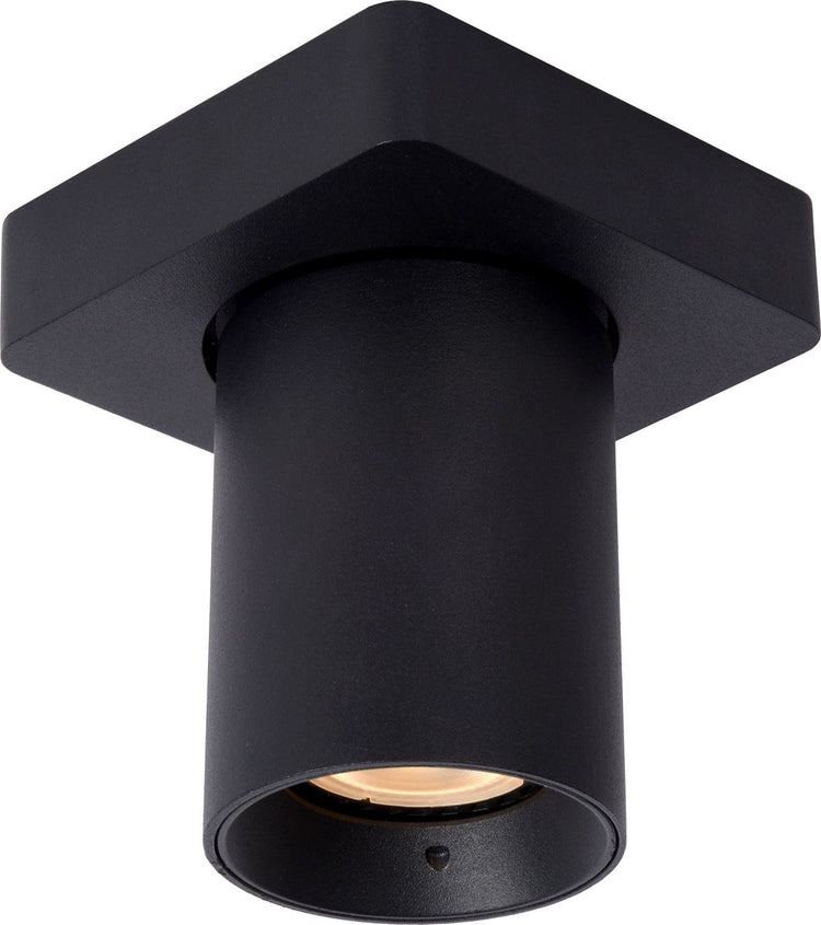 Lucide nigel - spot de plafond (plafonnier) - led dim to warm - gu10 - 1x5w 2200k 3000k - noir